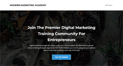 Desktop Screenshot of modernmarketingacademy.com