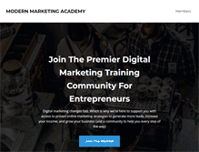 Tablet Screenshot of modernmarketingacademy.com